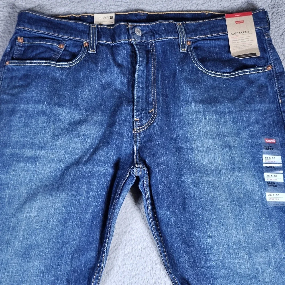 Levi's 502 Men's Denim Taper Fit Jeans Color‎ Blue 38x30